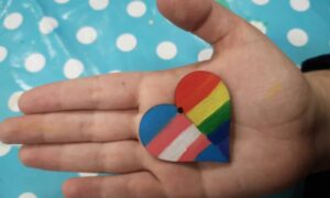 Trans & LGBT Pride Flags Heart